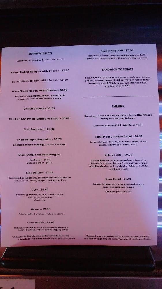 The Eldorado Menu image 3