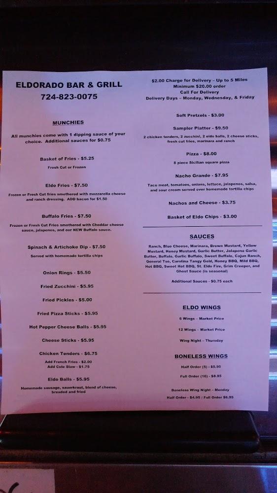 The Eldorado Menu image 4